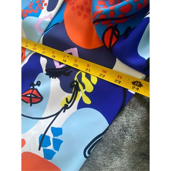 Joseph Ribkoff Multi-Color Abstract Open Front Blazer Sz 20 - Picture 7 of 13